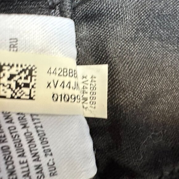 AE Ne(x)t Level Stretch Black Denim Flare Leg Overall Jeans Size 6 Long - Picture 5 of 17